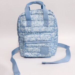 Reebok Women’s Cameron Quilted Mini Backpack – Blue Floral Add sporty style to